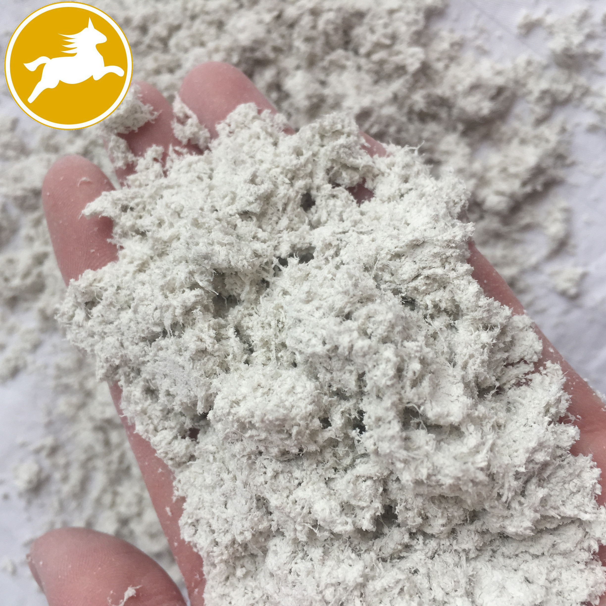 厂家销售 钻井泥浆 用 海泡石纤维 1-3mm 抗盐耐高温